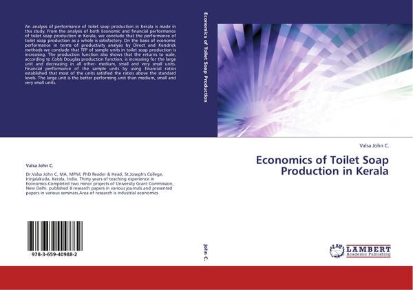Produktbild: Economics of Toilet Soap Production in Kerala