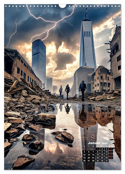Produktbild: Urbane Endzeitvisionen (Wandkalender 2026 DIN A3 hoch), CALVENDO Monatskalender