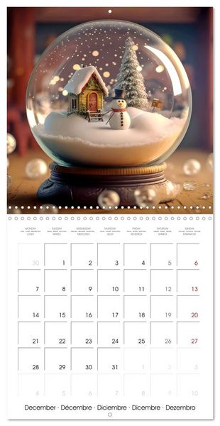 Produktbild: Small world in the glas sphere (Wall Calendar 2026 12 &times; 12 Inch) CALVENDO 12 Month Wall Calendar