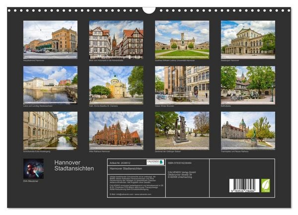 Produktbild: Hannover Stadtansichten (Wandkalender 2026 DIN A3 quer), CALVENDO Monatskalender