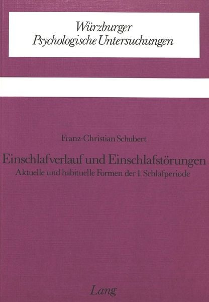 Produktbild: Einschlafverlauf und Einschlafstoerungen