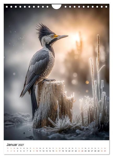 Produktbild: Tiere im Winter - eisige Eleganz (Wandkalender 2027 DIN A4 hoch), CALVENDO Monatskalender