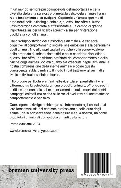 Produktbild: Psicologia animale
