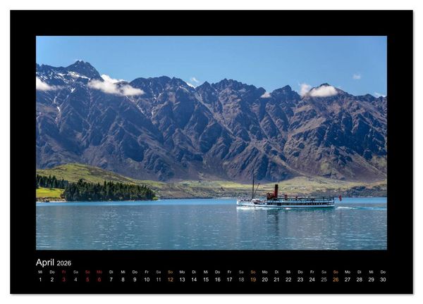 Produktbild: Eine Reise durch Neuseeland (Wandkalender 2026 DIN A4 quer), CALVENDO Monatskalender