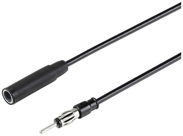 Produktbild: Renkforce 1m Auto-Antennen-Verl&auml;ngerungskabel DIN 150 Ohm Schwarz RF-5087926