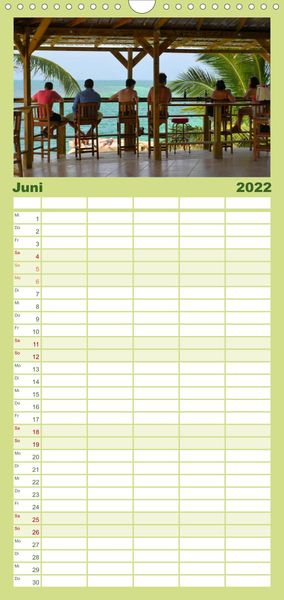 Produktbild: Familienplaner Backpacker um die Welt (Wandkalender 2022 , 21 cm x 45 cm, hoch)
