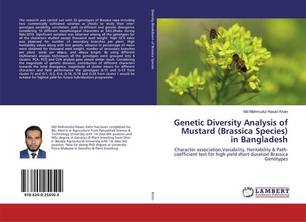 Produktbild: Genetic Diversity Analysis of Mustard (Brassica Species) in Bangladesh