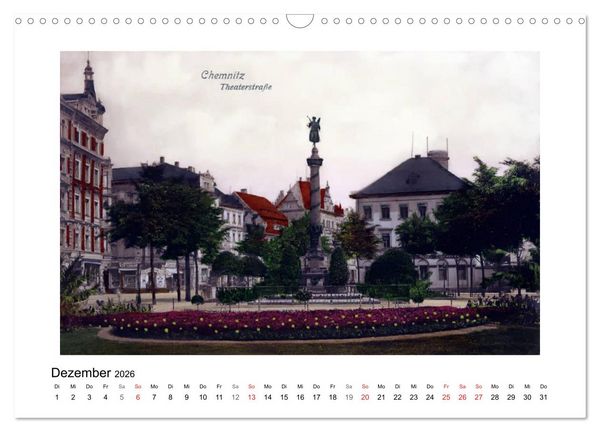Produktbild: Gr&uuml;&szlig;e aus Chemnitz (Wandkalender 2026 DIN A3 quer), CALVENDO Monatskalender