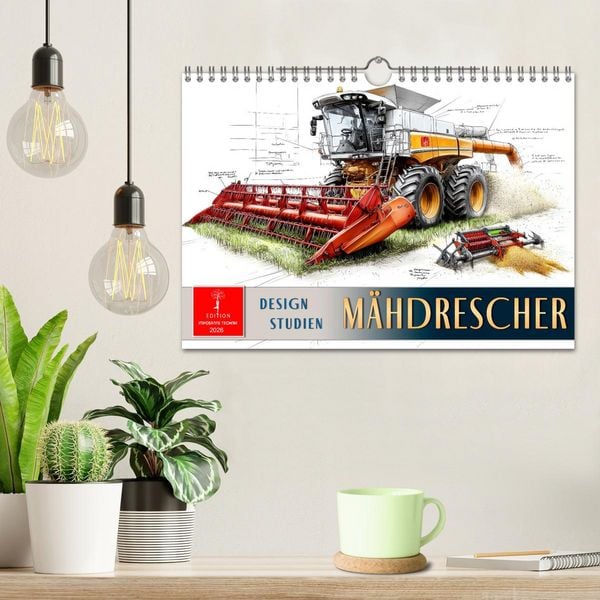 Produktbild: M&auml;hdrescher - Design Studien (Wandkalender 2026 DIN A4 quer), CALVENDO Monatskalender