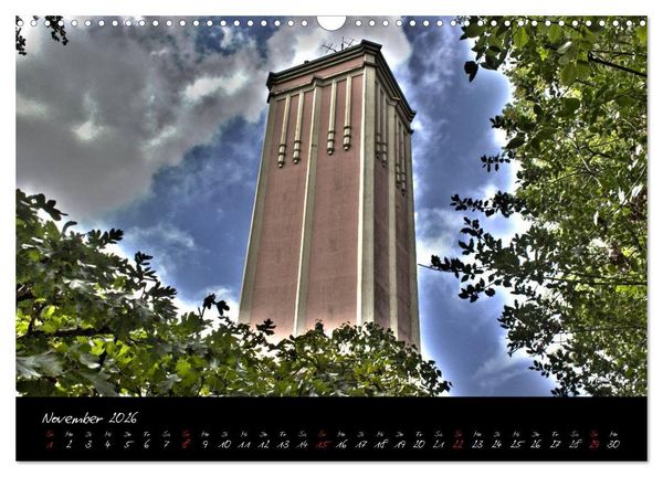 Produktbild: Wuppertal - Stadt der Schwebebahn in HDR (Wandkalender 2026 DIN A3 quer), CALVENDO Monatskalender