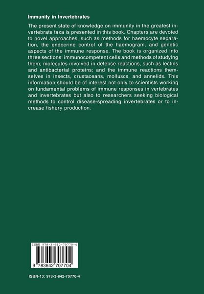 Produktbild: Immunity in Invertebrates