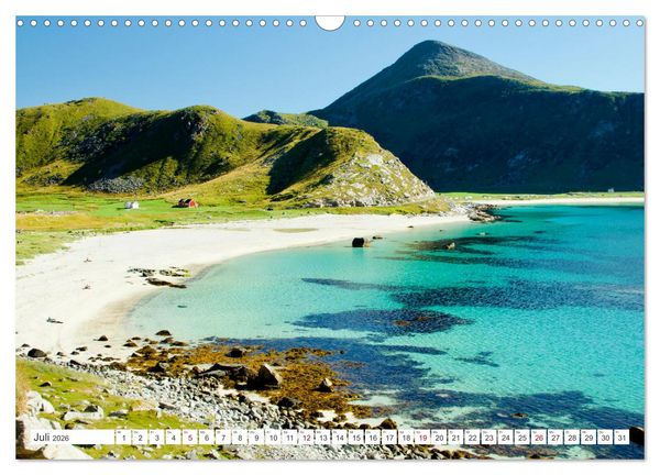 Produktbild: Magie des Nordens, Island und Norwegen (Wandkalender 2026 DIN A3 quer), CALVENDO Monatskalender