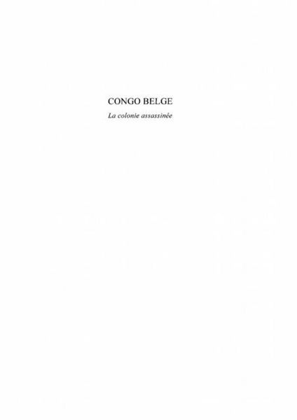 Produktbild: Congo belge
