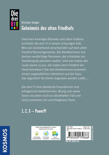 Produktbild: Die drei !!!,116, Geheimnis des alten Friedhofs