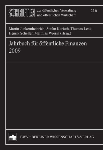 Produktbild: Jahrbuch f&uuml;r &ouml;ffentliche Finanzen (2009)