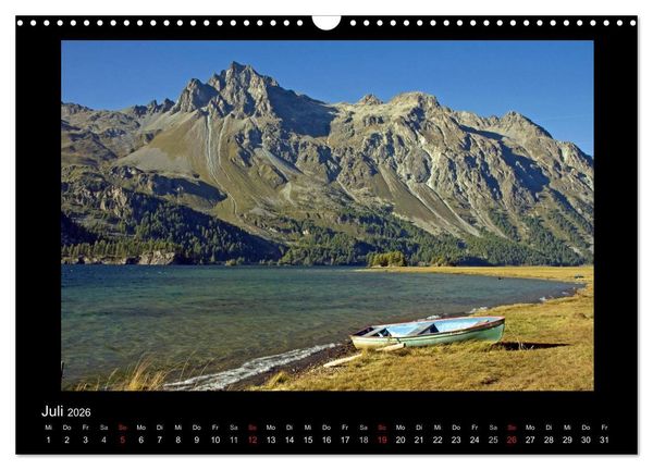 Produktbild: Oberengadin (Wandkalender 2026 DIN A3 quer), CALVENDO Monatskalender