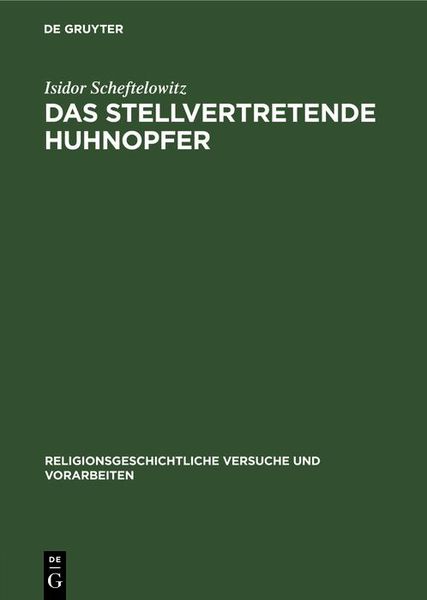 Produktbild: Das stellvertretende Huhnopfer