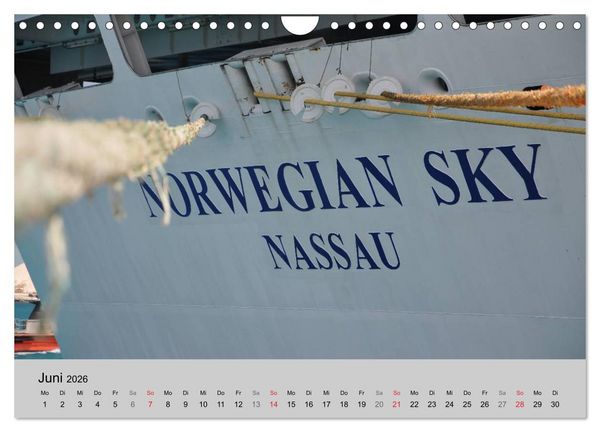 Produktbild: Kreuzfahrt Impressionen (Wandkalender 2026 DIN A4 quer), CALVENDO Monatskalender