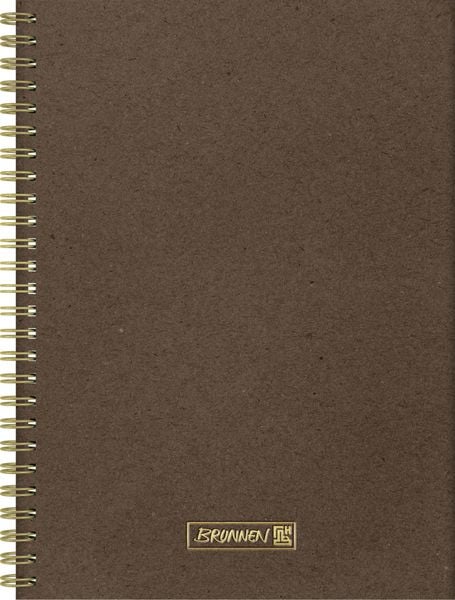 Produktbild: Brunnen Notizbuch Wire-O A5 dotted chocolat