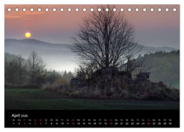 Produktbild: Kanzelkalender 2026 (Tischkalender 2026 DIN A5 quer), CALVENDO Monatskalender
