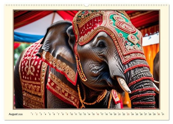 Produktbild: Tradition und Kultur in Indien (hochwertiger Premium Wandkalender 2026 DIN A2 quer), Kunstdruck in Hochglanz