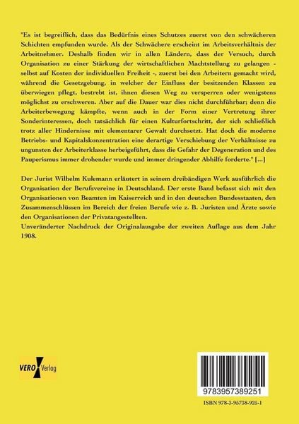 Produktbild: Die Berufsvereine