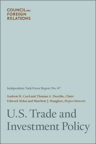 Produktbild: U.S. Trade and Investment Policy