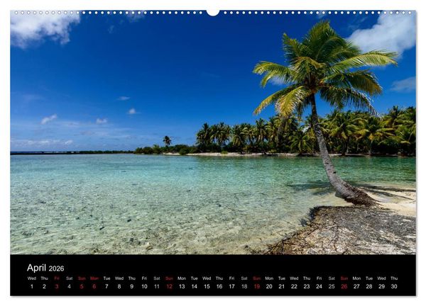 Produktbild: Bora Bora, Paradise islands (High Quality Premium Wall Calendar 2026 DIN A2 landscape),CALVENDO 12 Month Wall Calendar