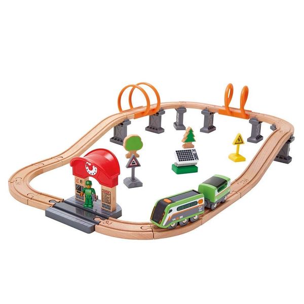 Produktbild: Hape E3762 - Nacht Rundfahrt, Eisenbahn, Schienen, Eisenbahnwelt