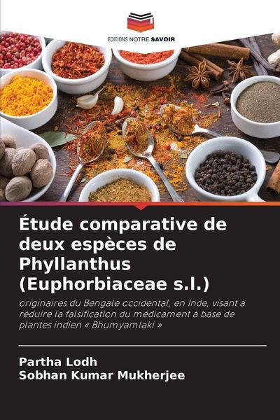 Produktbild: &Eacute;tude comparative de deux esp&egrave;ces de Phyllanthus (Euphorbiaceae s.l.)
