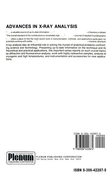 Produktbild: Advances in X-Ray Analysis