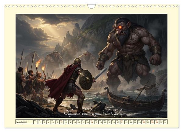 Produktbild: The adventurous journey of Odysseus (Wall Calendar 2027 DIN A3 landscape), CALVENDO 12 Month Wall Calendar