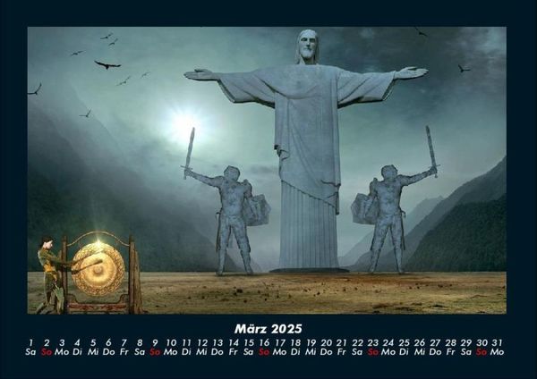 Produktbild: Mit Fantasy durch's Jahr 2025 Fotokalender DIN A4