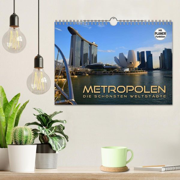 Produktbild: METROPOLEN - die sch&ouml;nsten Weltst&auml;dte (Wandkalender 2026 DIN A4 quer), CALVENDO Monatskalender