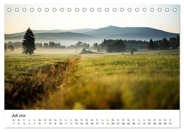 Produktbild: Traumlandschaften im Bayrischen Wald (Tischkalender 2026 DIN A5 quer), CALVENDO Monatskalender