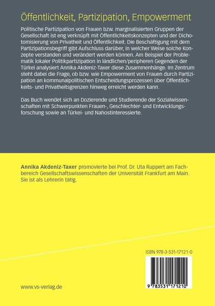 Produktbild: &Ouml;ffentlichkeit, Partizipation, Empowerment