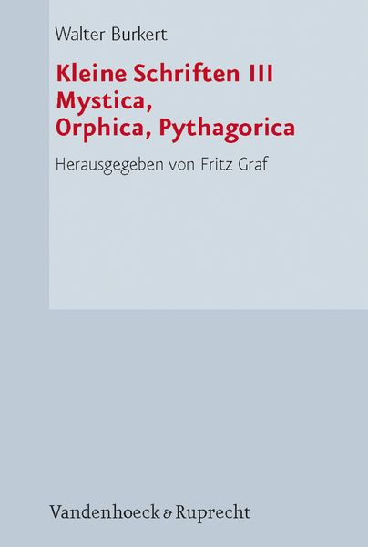 Produktbild: Kleine Schriften III