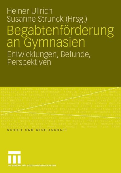 Produktbild: Begabtenf&ouml;rderung an Gymnasien