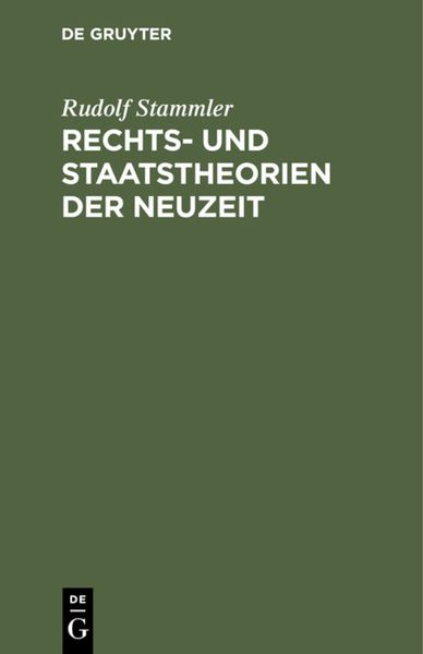 Rechts- und Staatstheorien der Neuzeit