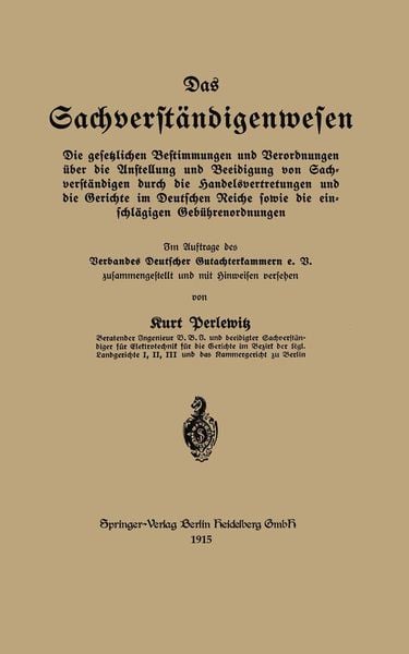 Produktbild: Das Sachverst&auml;ndigenwesen