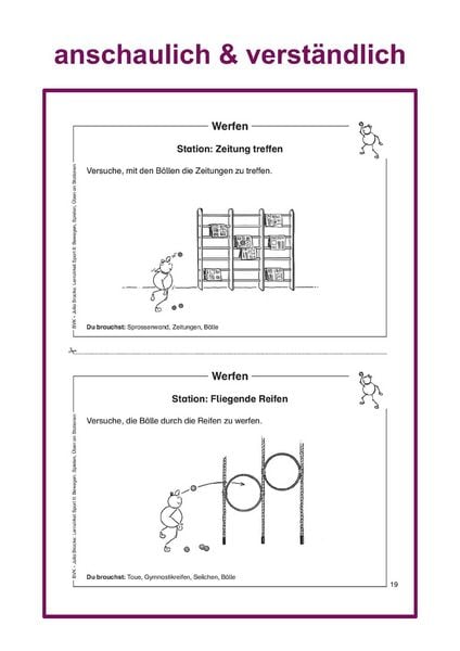 Produktbild: Lernzirkel Sport II: Bewegen, Spielen, &Uuml;ben an Stationen