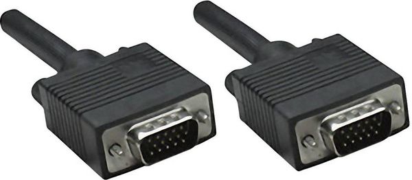 Produktbild: IC INTRACOM - Manhattan VGA Monitor Cable, 1.8m, Black, Male to Male, HD15, Cable of higher SVGA Specification (fully co
