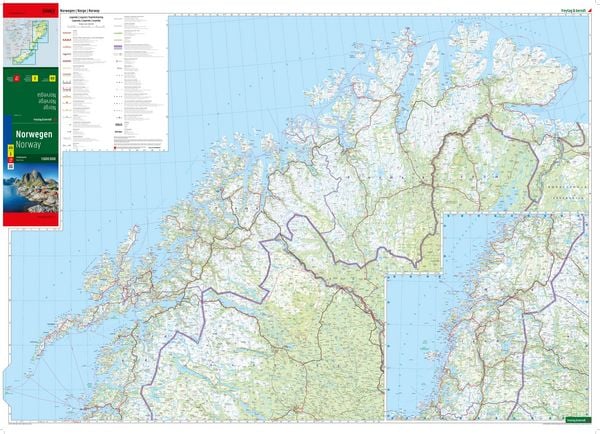 Produktbild: freytag & berndt Stra&szlig;enkarte Norwegen 1:600.000