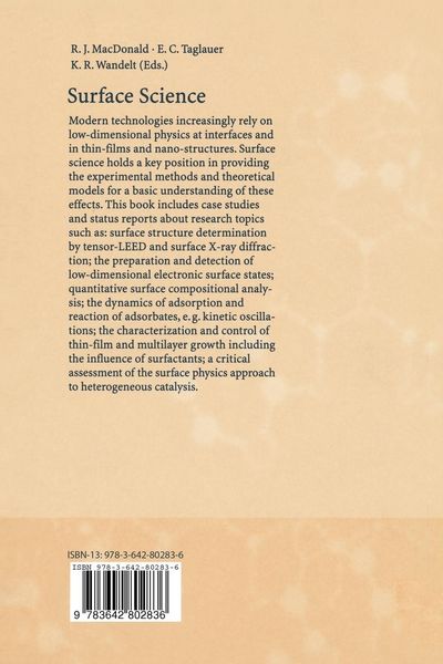 Produktbild: Surface Science