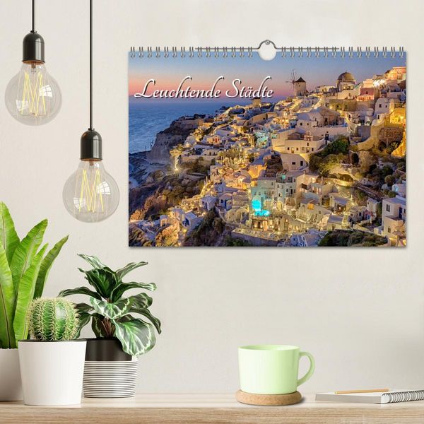 Produktbild: Leuchtende St&auml;dte (Wandkalender 2026 DIN A4 quer), CALVENDO Monatskalender