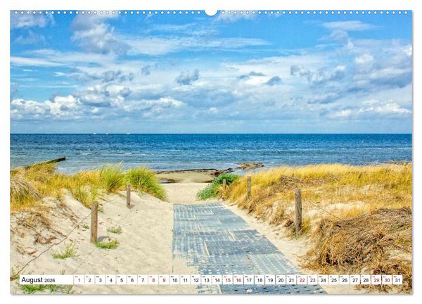 Produktbild: Ostseeinsel Poel - K&uuml;stenimpressionen (hochwertiger Premium Wandkalender 2026 DIN A2 quer), Kunstdruck in Hochglanz