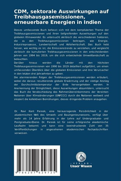 Produktbild: CDM, sektorale Auswirkungen auf Treibhausgasemissionen, erneuerbare Energien in Indien