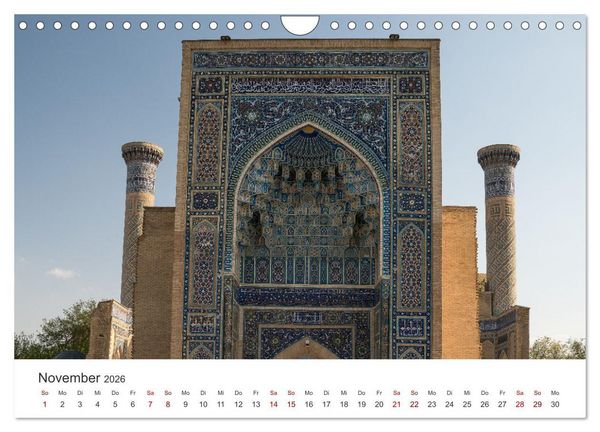 Produktbild: Usbekistan (Wandkalender 2026 DIN A4 quer), CALVENDO Monatskalender