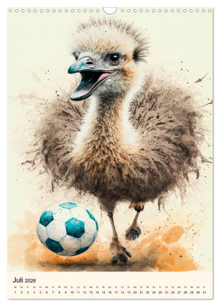 Produktbild: Fu&szlig;ball Stars - Fu&szlig;ball regiert die Welt (Wandkalender 2026 DIN A3 hoch), CALVENDO Monatskalender