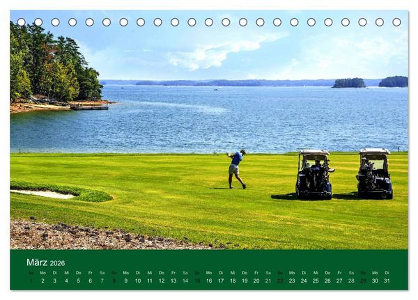 Produktbild: Golf Sport (Tischkalender 2026 DIN A5 quer), CALVENDO Monatskalender